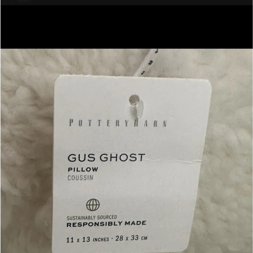 Gus the ghost pillow! Brand new with tags ! Rare .. sold out online!